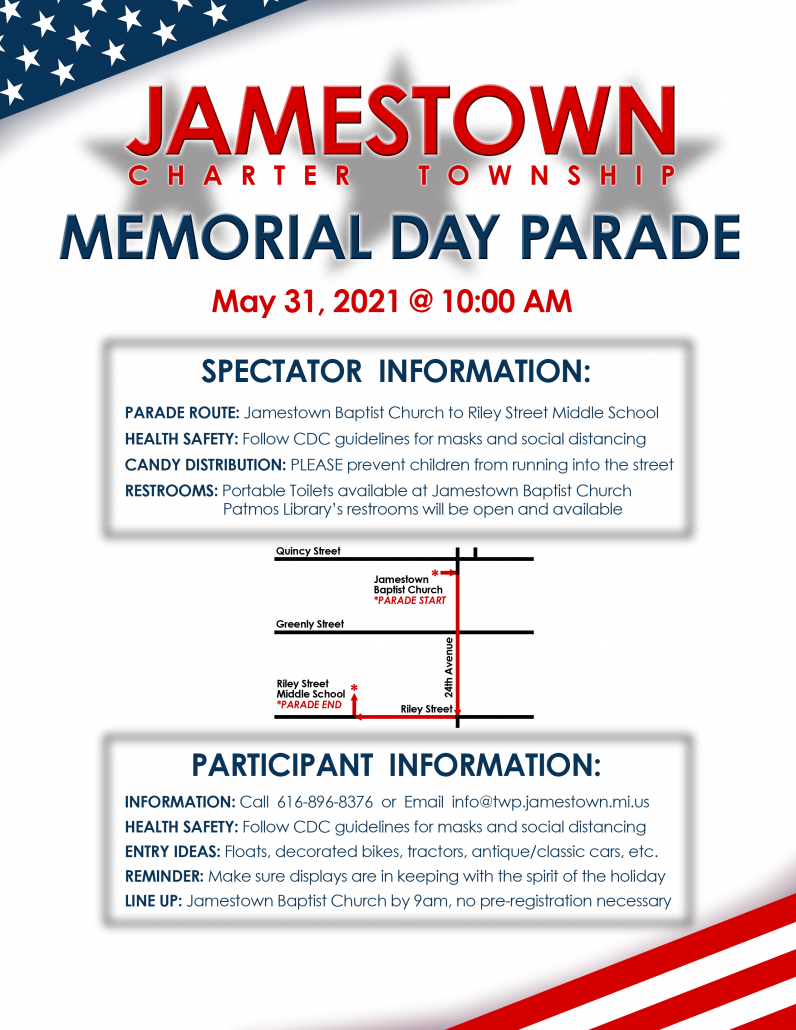 Jamestown Memorial Day Parade Jamestown Charter Township